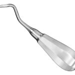 FLOHR, root elevator, angled, size 4
